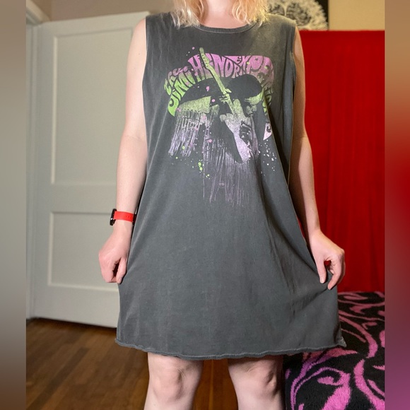 The Jimi Hendrix experience gray T-shirt dress - Picture 2 of 9
